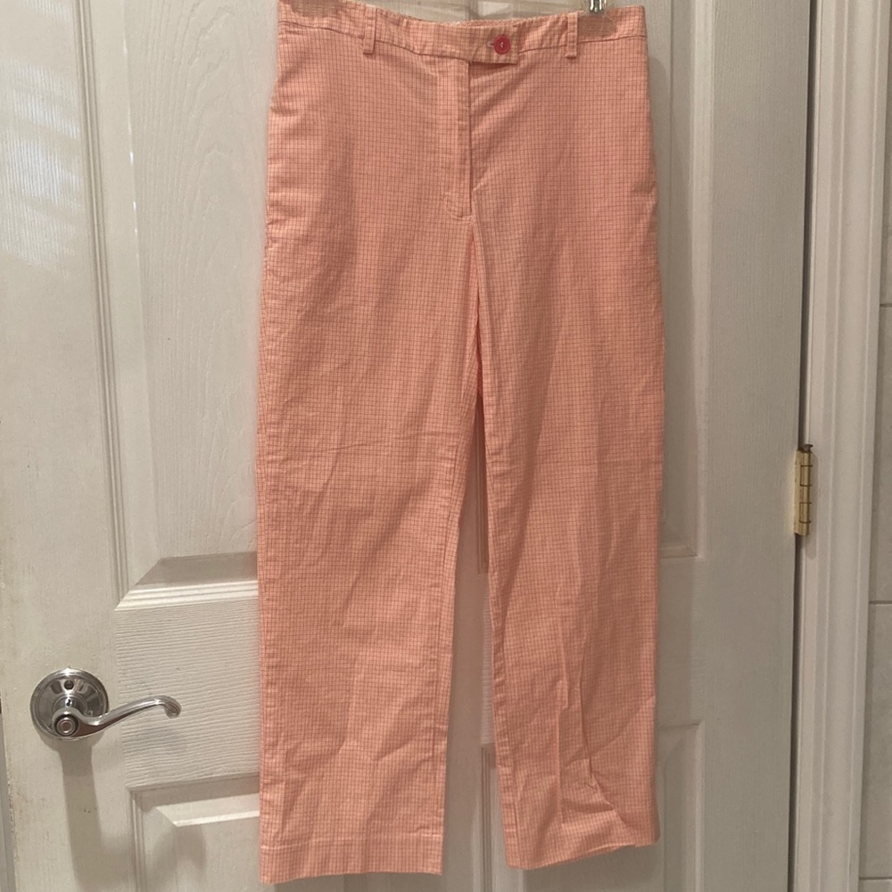 ESPRIT Vintage 90s Pink Orange Checkered Pants